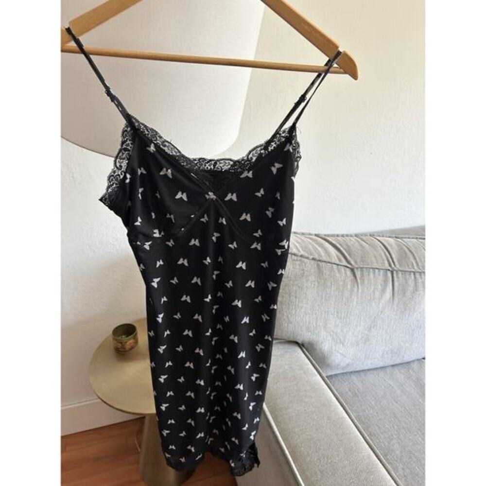 Y2k 90s Babydoll Black Whimsigoth Dress Fairy Butterfly